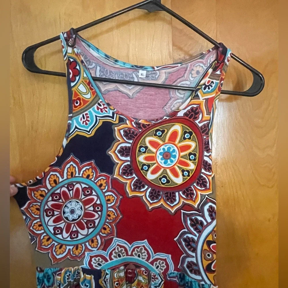 Multicolor Patterned Dress - Picture 2 of 7